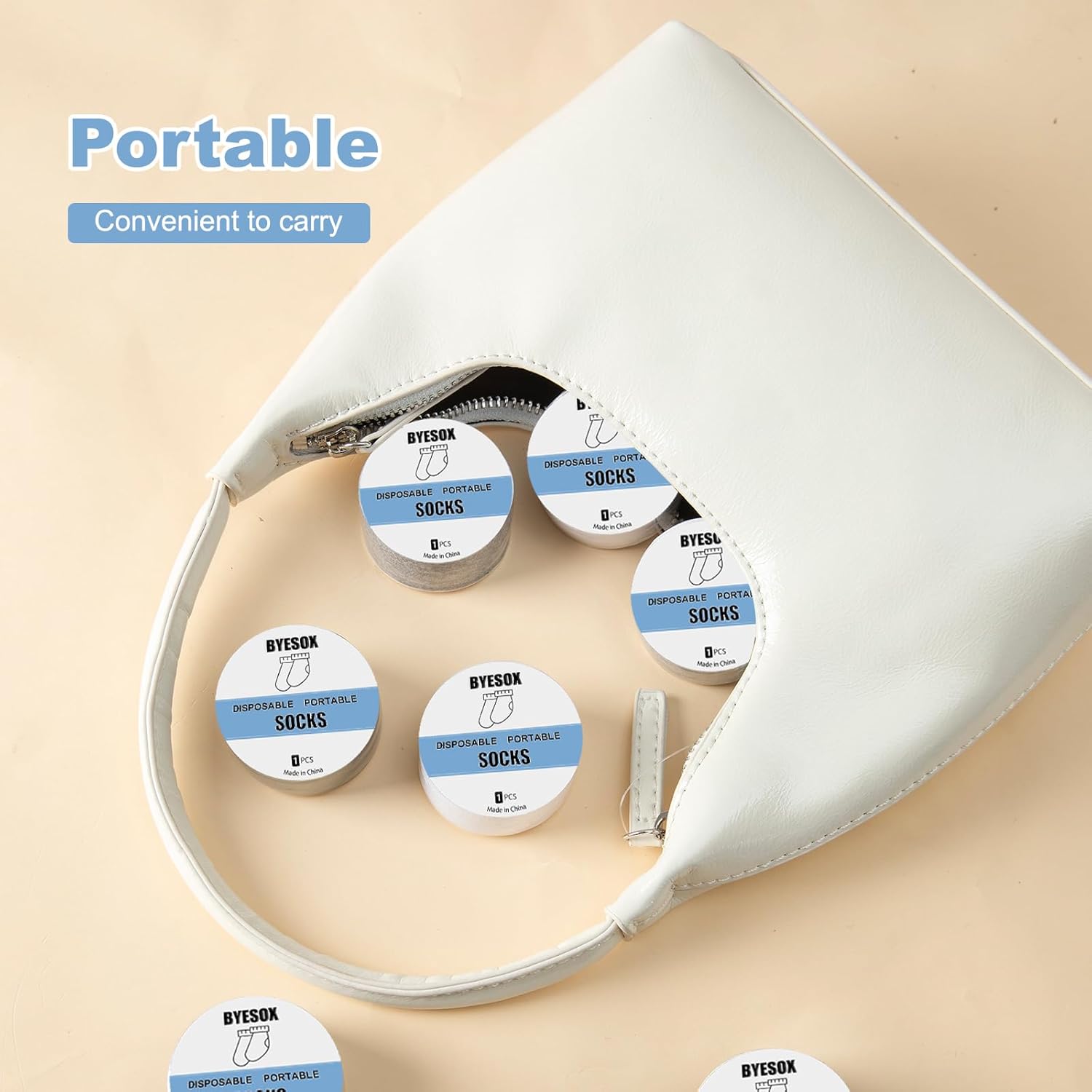 On-The-Go Compressed Comfort Travel Socks