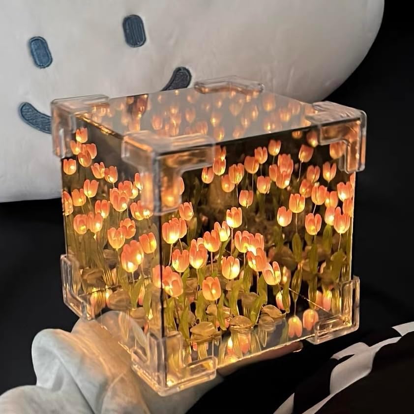 GlowGarden Mirror Lamp - DIY Compact Packaging