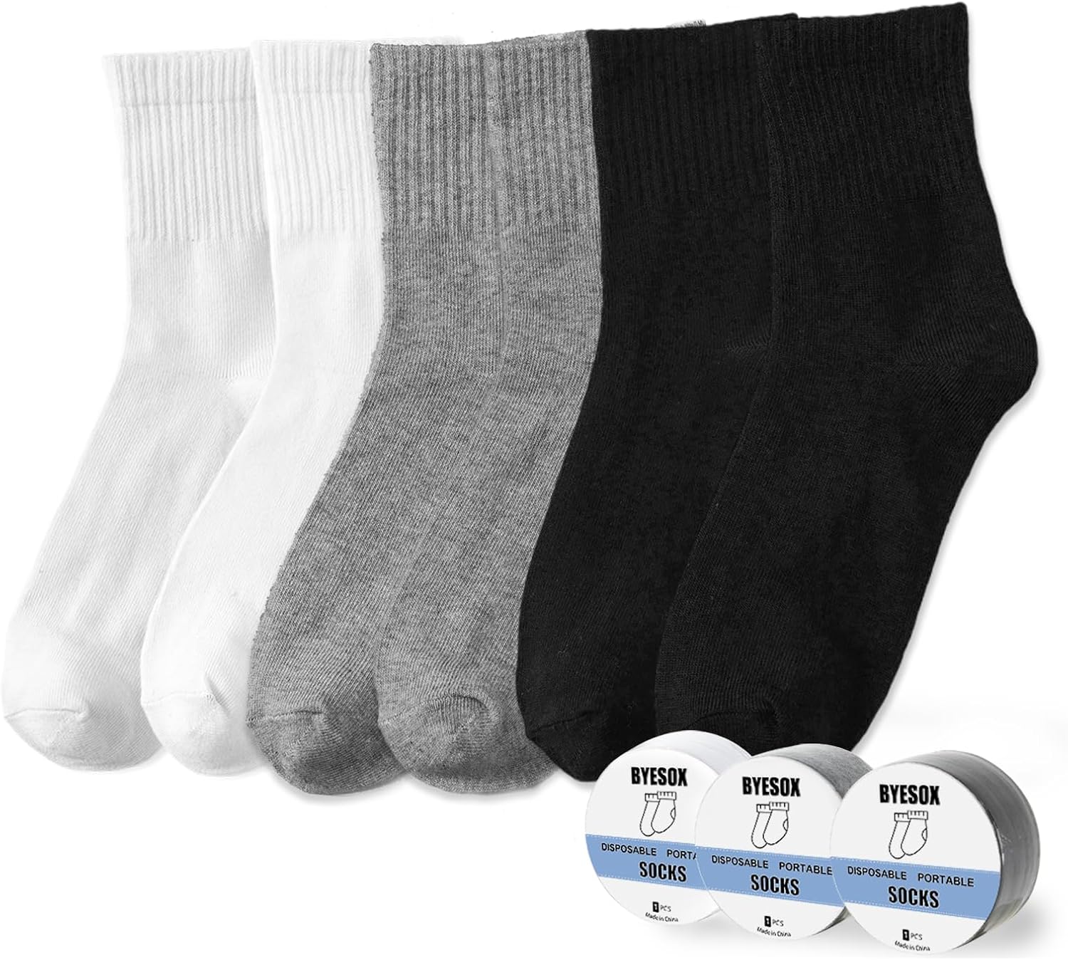 On-The-Go Compressed Comfort Travel Socks