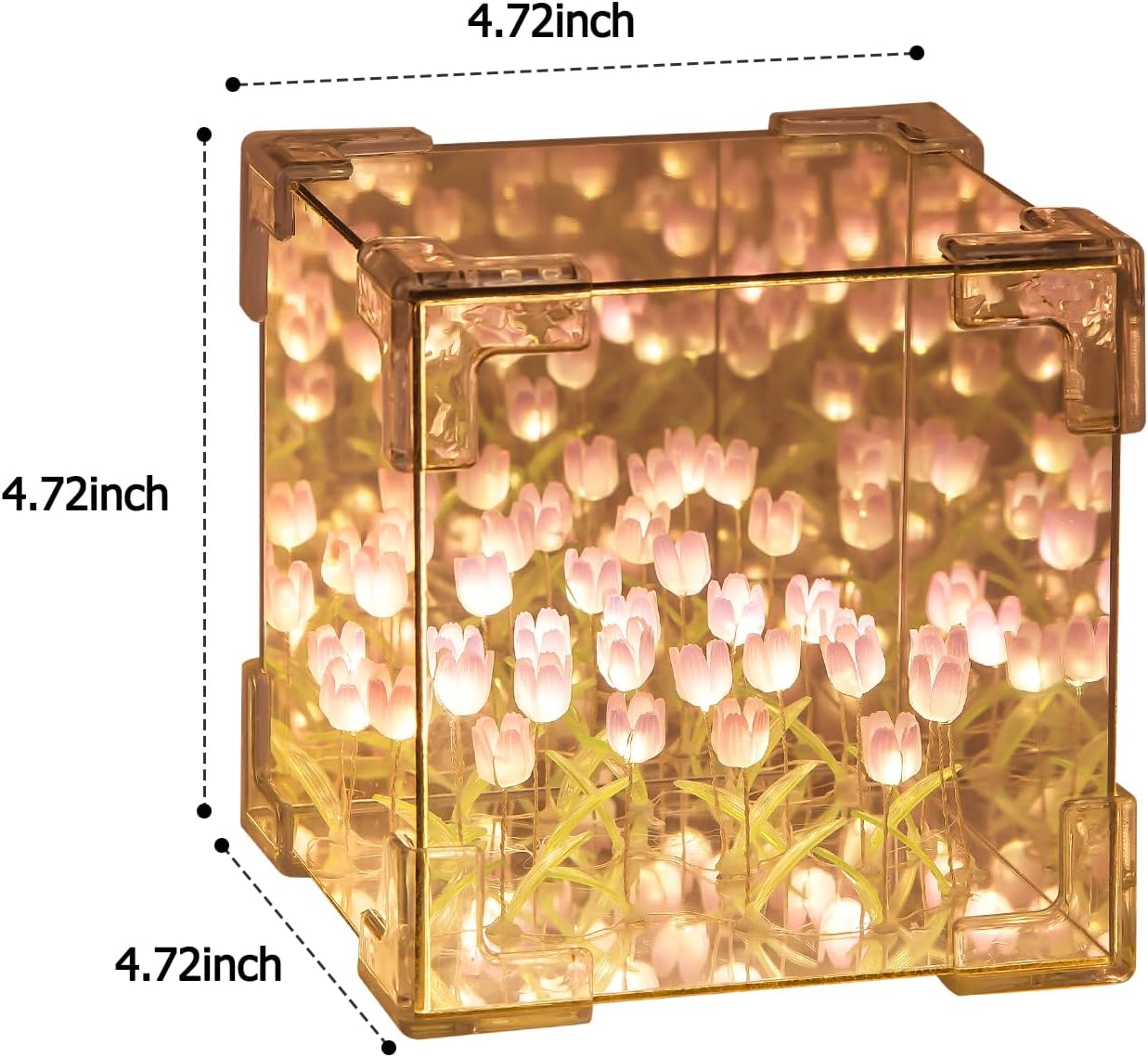 GlowGarden Mirror Lamp - DIY Compact Packaging