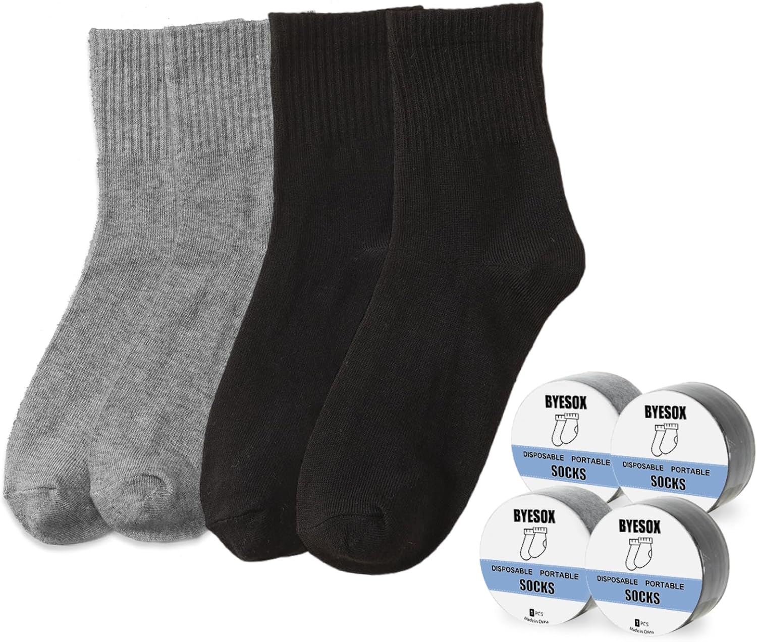On-The-Go Compressed Comfort Travel Socks