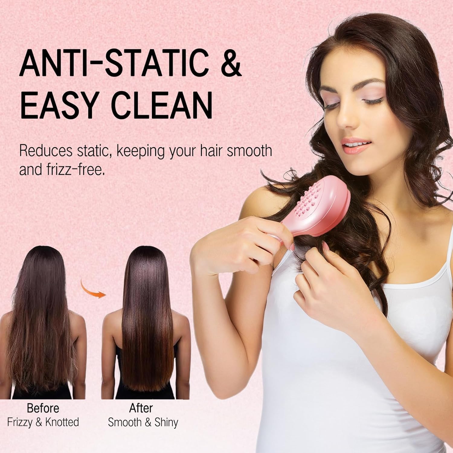 Retractable Hair Brushe and Massager