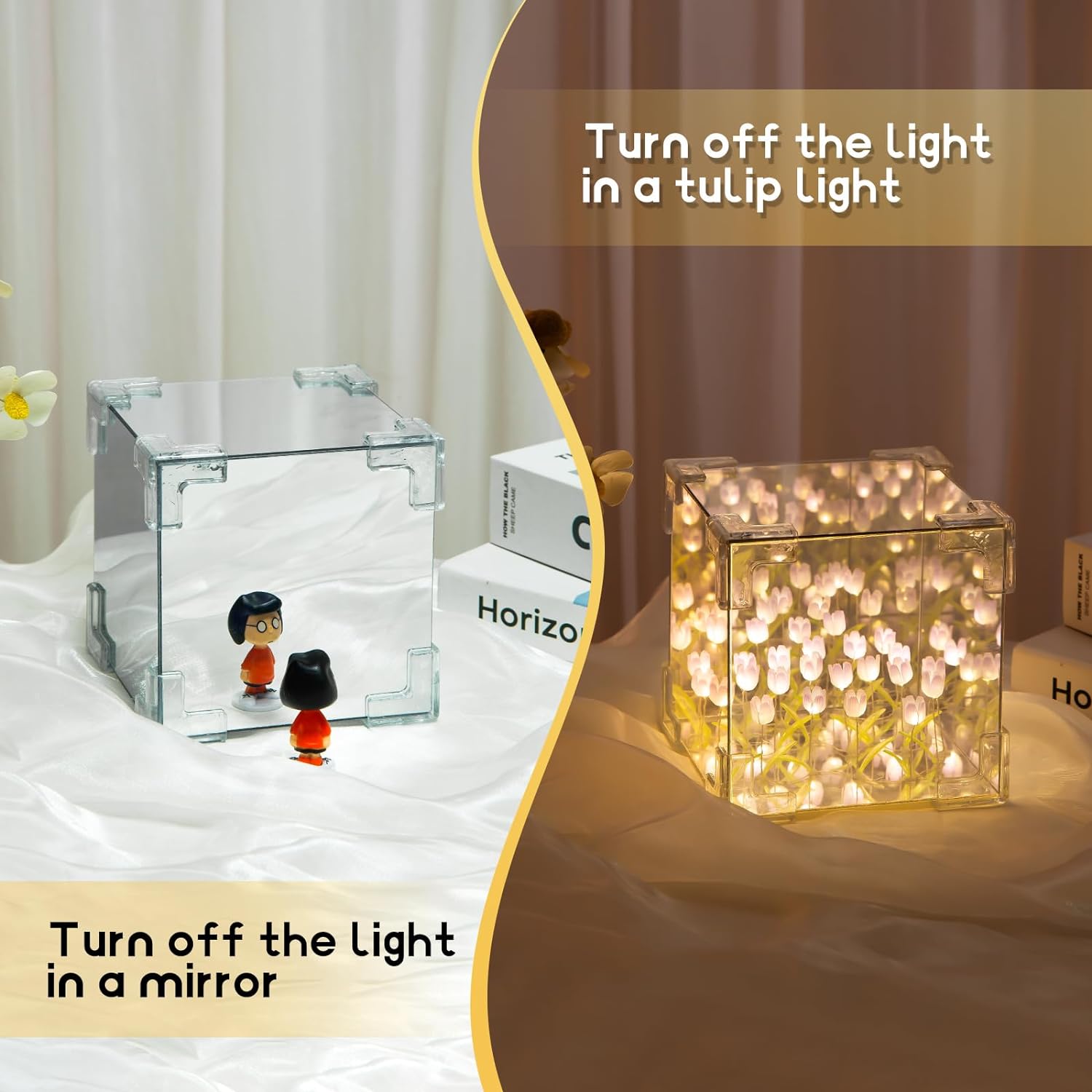 GlowGarden Mirror Lamp - DIY Compact Packaging