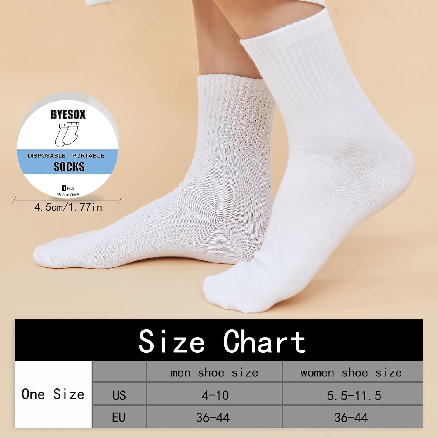 On-The-Go Compressed Comfort Travel Socks