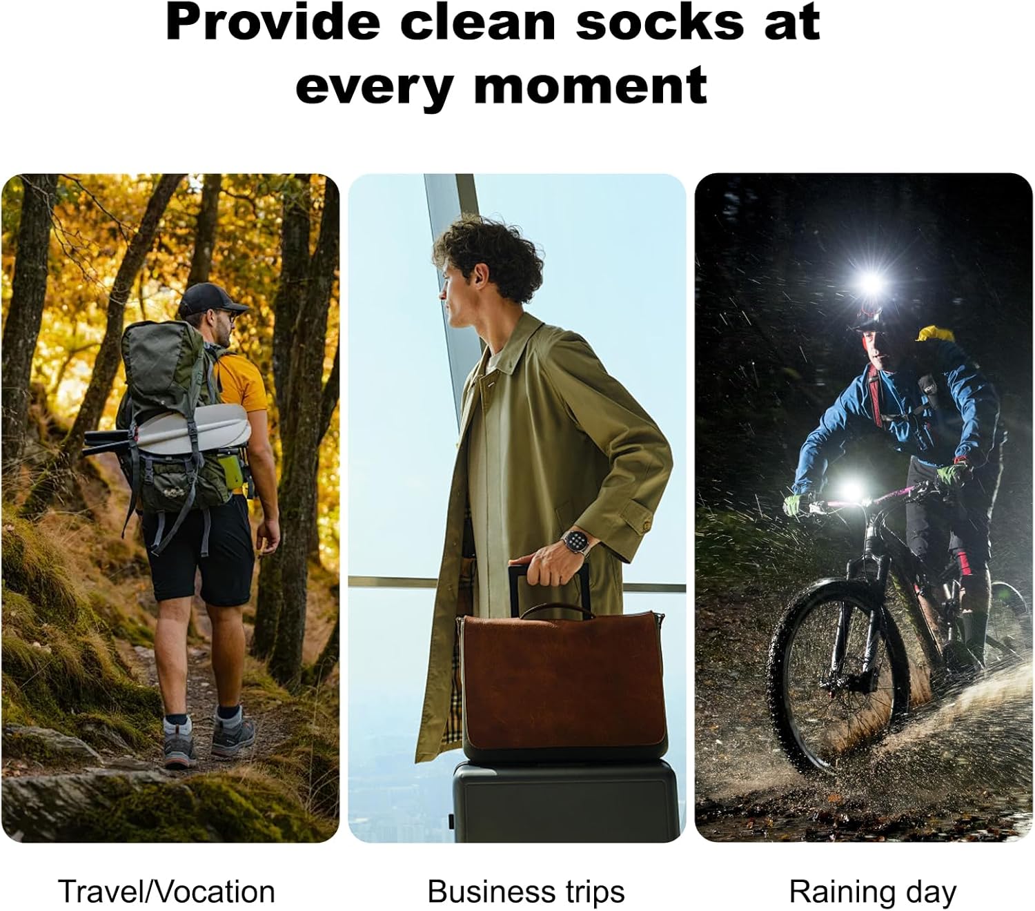On-The-Go Compressed Comfort Travel Socks