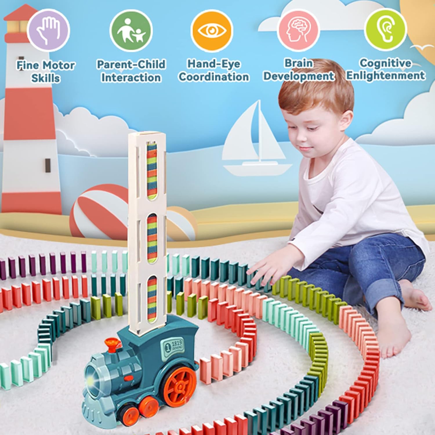 Kids Railroad Building Blocks