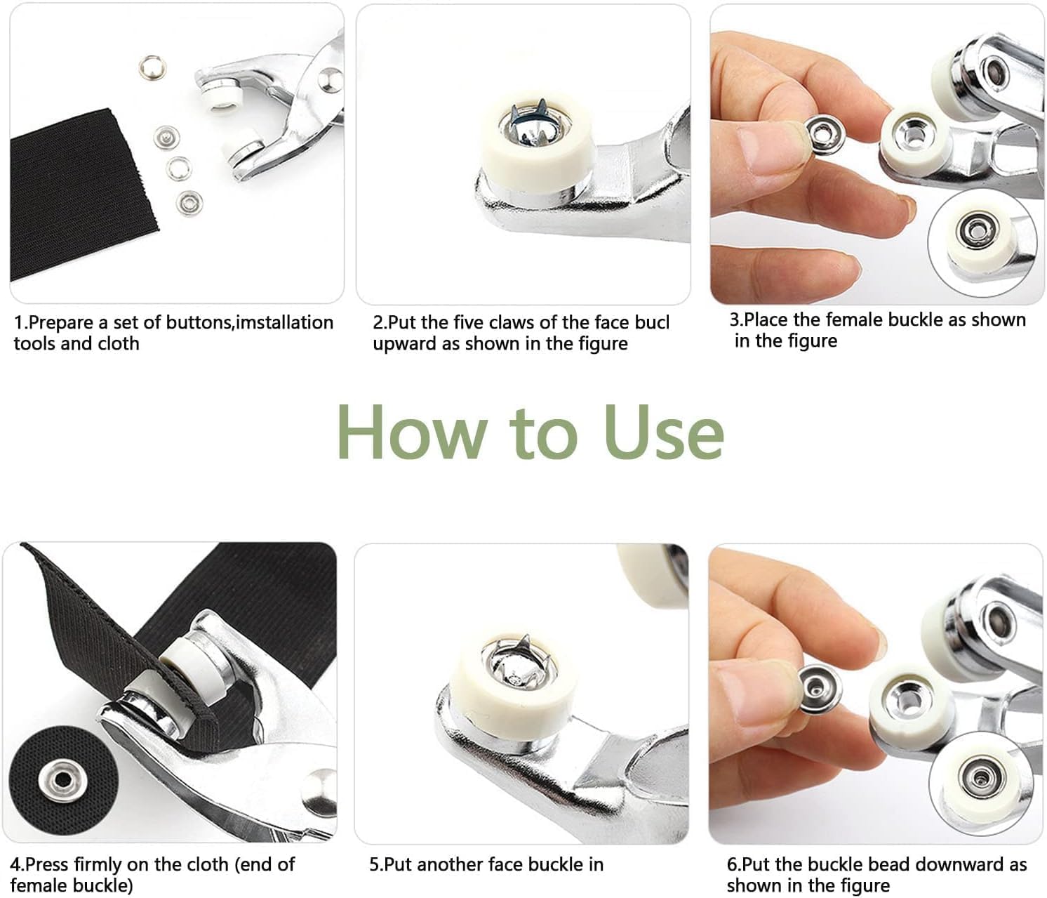 SnapGrip Metal Button Kit