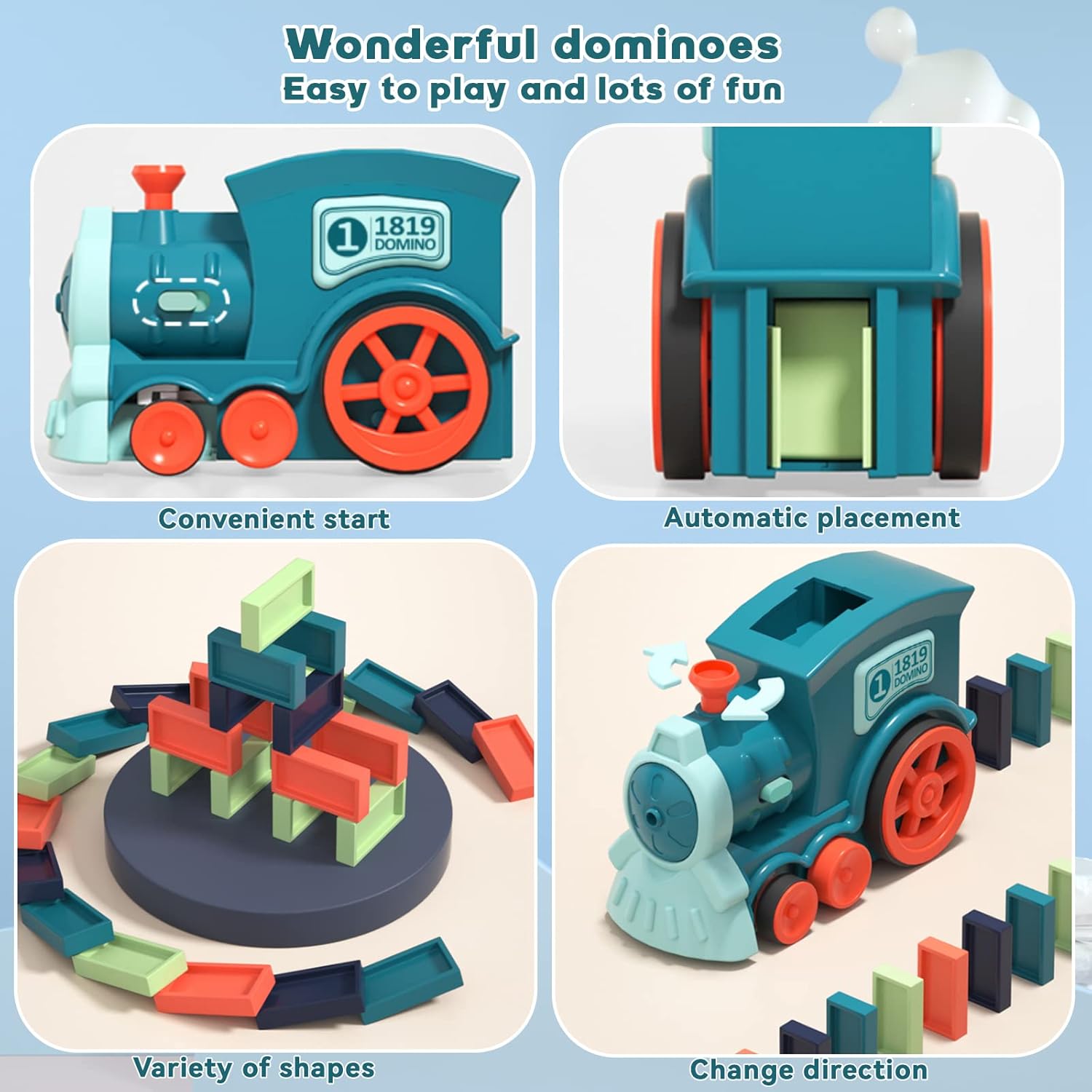 Kids Railroad Building Blocks