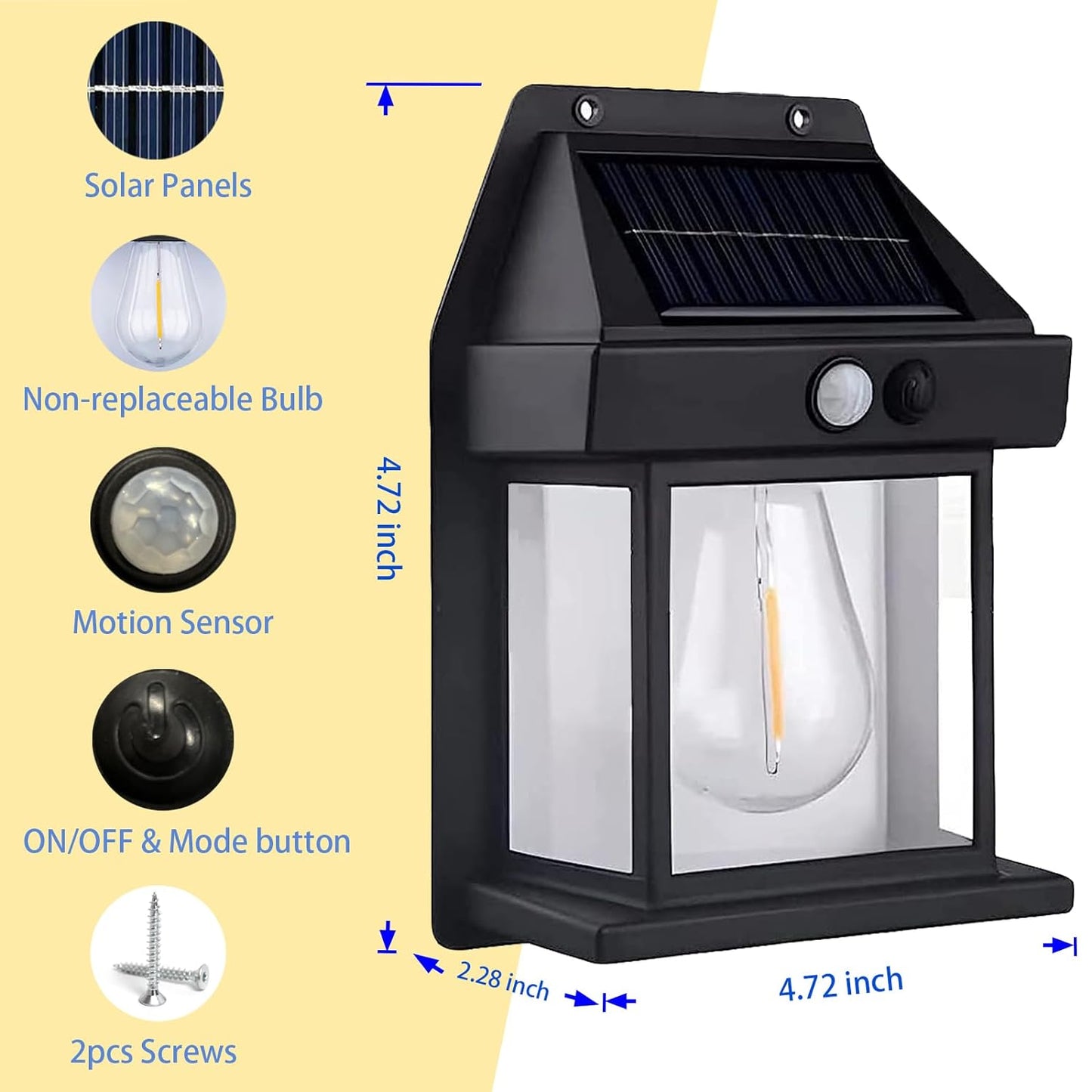 Solar Outdoor Wall Lamp